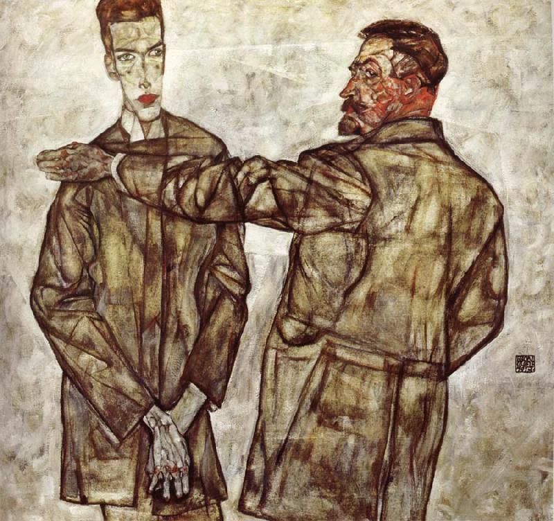 Egon Schiele Double Portrait oil painting image